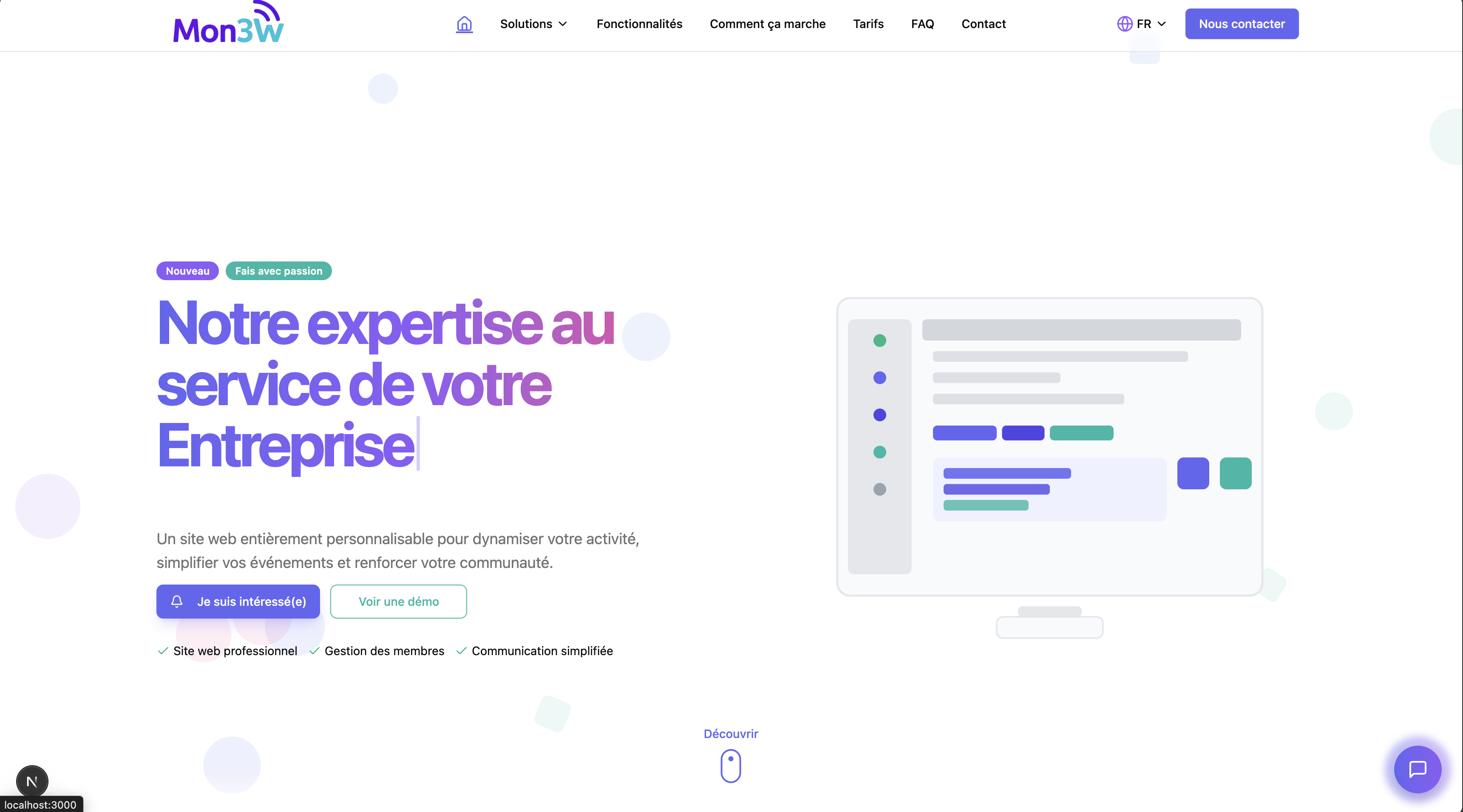 Site vitrine agence web